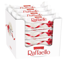 Конфеты Raffaello с цельным миндальным орехом в кокосовой обсыпке, 40г x 16 шт