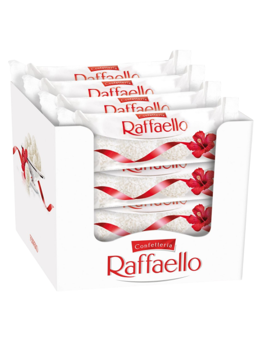 Конфеты Raffaello с цельным миндальным орехом в кокосовой обсыпке, 40г x 16 шт