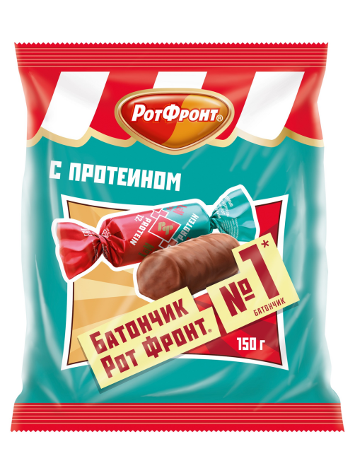 Конфеты Рот Фронт Батончики с протеином, 150г