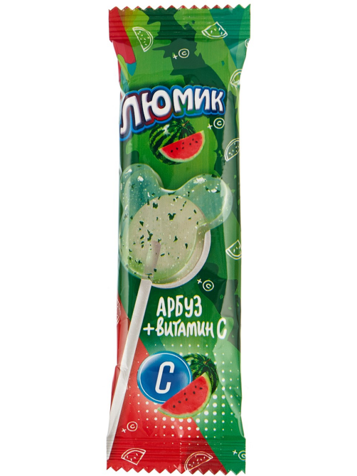 Карамель Люмик апельсин, малина и арбуз с витамином С, 8г