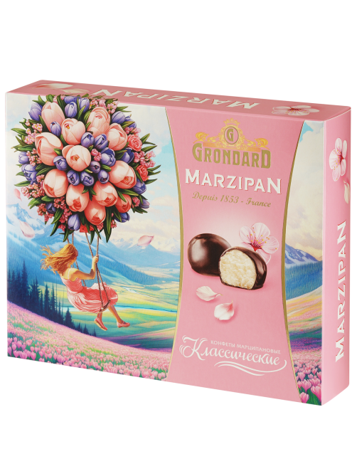 Конфеты Grondard глазированные марципановые классические, 126г