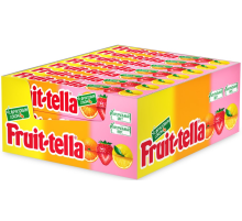 Конфеты жевательные Fruittella Ассорти с фруктовым соком, 41г x 21 шт