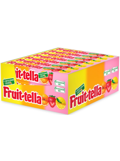 Конфеты жевательные Fruittella Ассорти с фруктовым соком, 41г x 21 шт