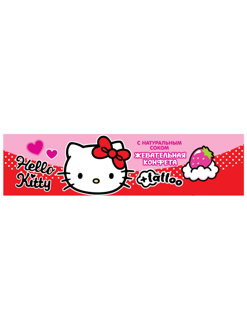 Конфеты жевательные Hello Kitty клубника и йогурт, 25г
