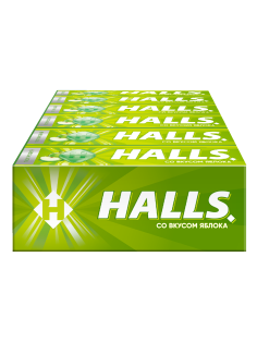 Леденцы Halls яблоко, 25г x 12 шт