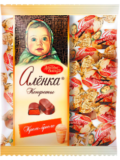 Конфеты Красный Октябрь Аленка крем-брюле шоколадные, 250г