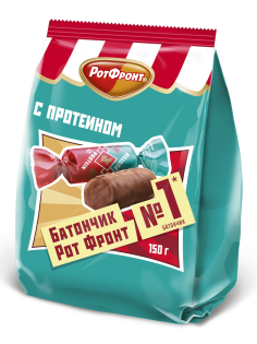 Конфеты Рот Фронт Батончики с протеином, 150г