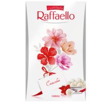 Конфеты в коробке Raffaello с цельным миндальным орехом в кокосовой обсыпке, 70г