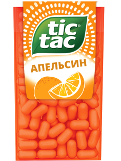 Драже Tic Tac со вкусом апельсина освежающее, 49г