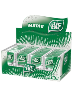 Драже Tic Tac Мята освежающее, 16г x 24 шт