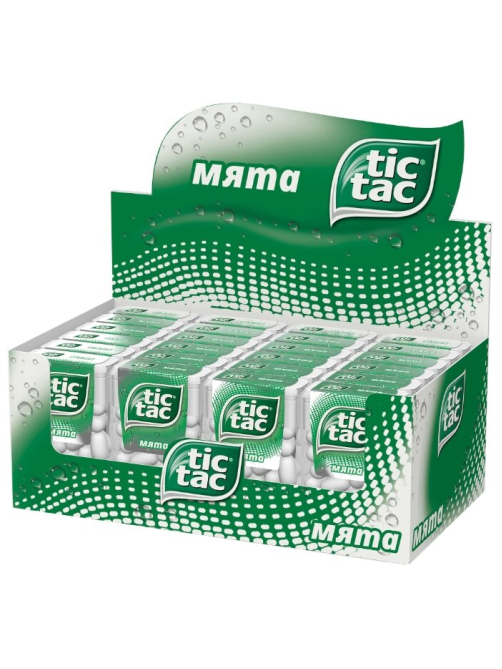 Драже Tic Tac Мята освежающее, 16г x 24 шт