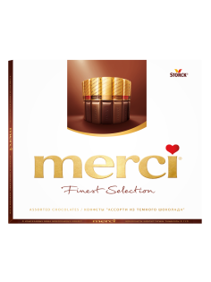 Набор шоколадных конфет Merci Finest Selection Ассорти из темного шоколада, 250г