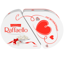 Конфеты в коробке Raffaello с цельным миндальным орехом в кокосовой обсыпке, 300г
