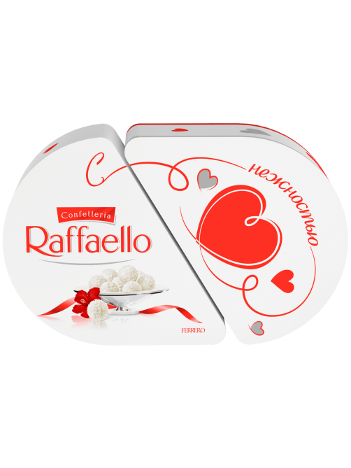 Конфеты в коробке Raffaello с цельным миндальным орехом в кокосовой обсыпке, 300г