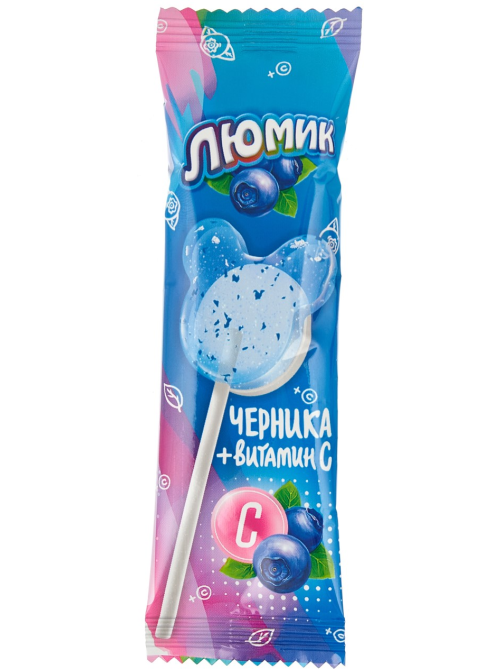 Карамель Люмик клубника, черника и киви с витамином С, 8г