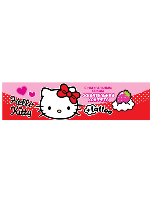 Конфеты жевательные Hello Kitty клубника и йогурт, 25г x 20 шт