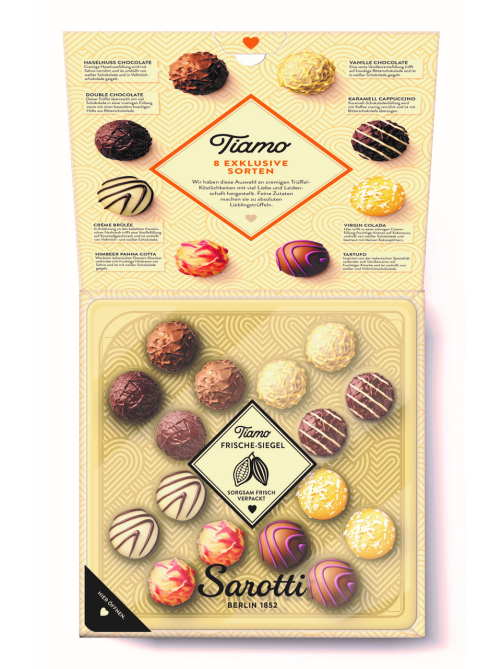 Набор шоколадных конфет Sarotti Tiamo Truffle Ассорти, 200г