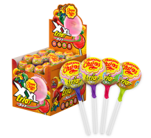 Карамель Chupa Chups XXL Trio с жевательной резинкой, 29г x 40 шт