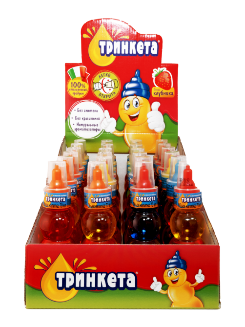 Жидкая конфета Тринкета со вкусом клубники безалкогольный негазированный напиток, 70г