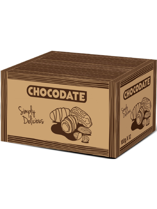 Конфеты Chocodate финики с миндалем в молочном шоколаде, 100г
