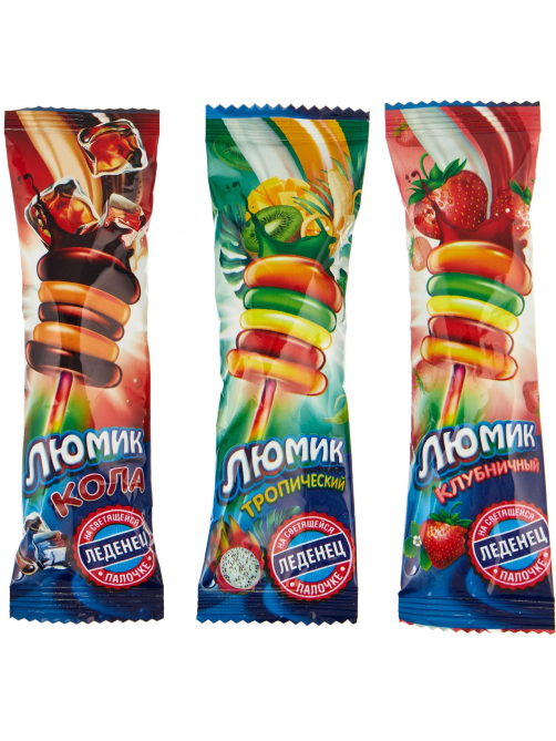 Карамель Люмик кола, клубника и тропик, 10г