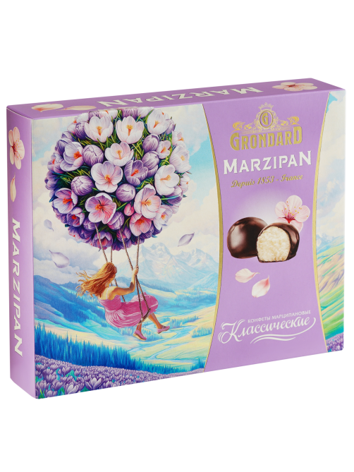 Конфеты Grondard глазированные марципановые классические, 126г