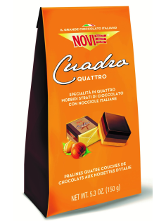 Конфеты Novi Cuadro шоколадные 4 шоколада, 150г