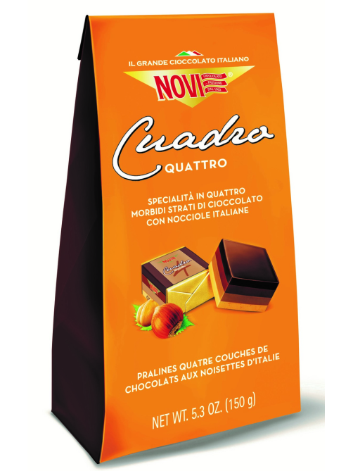 Конфеты Novi Cuadro шоколадные 4 шоколада, 150г