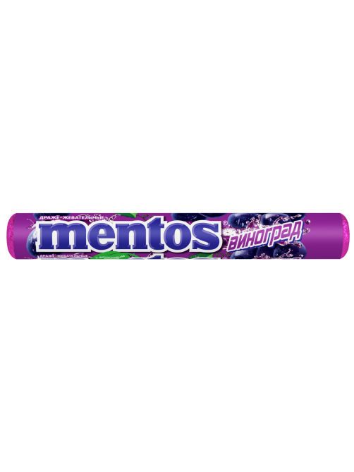 Драже жевательные Mentos виноград, 37.5г x 24 шт