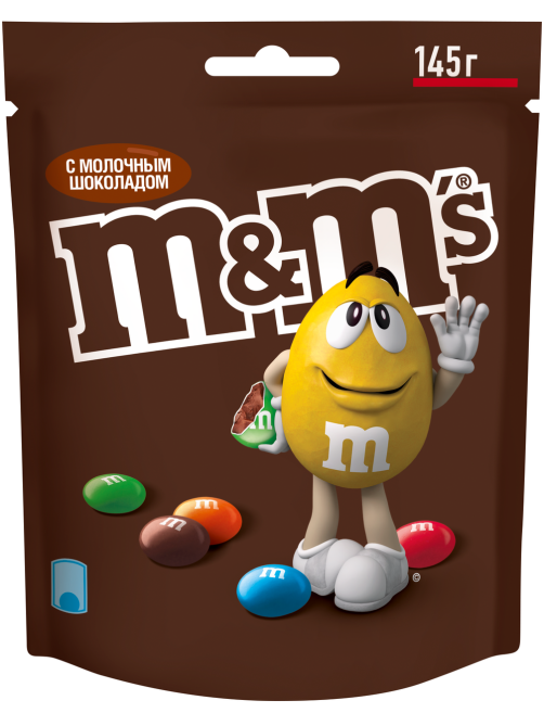 Конфеты M&M's драже c молочным шоколадом, 145г