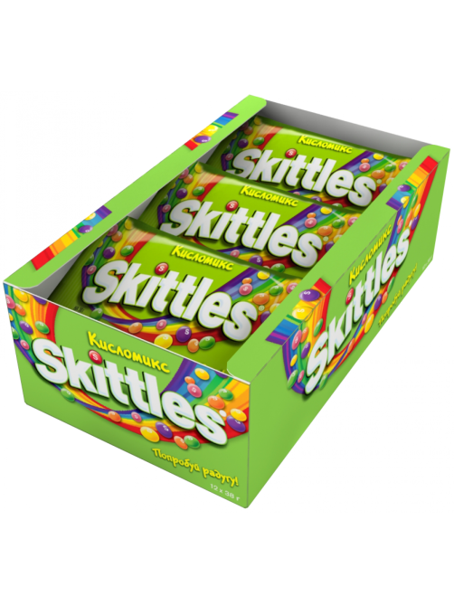 Драже Skittles Кисломикс, 38г x 12 шт
