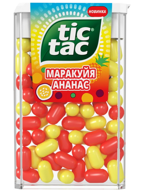 Драже Tic Tac маракуйя и ананас, 49г