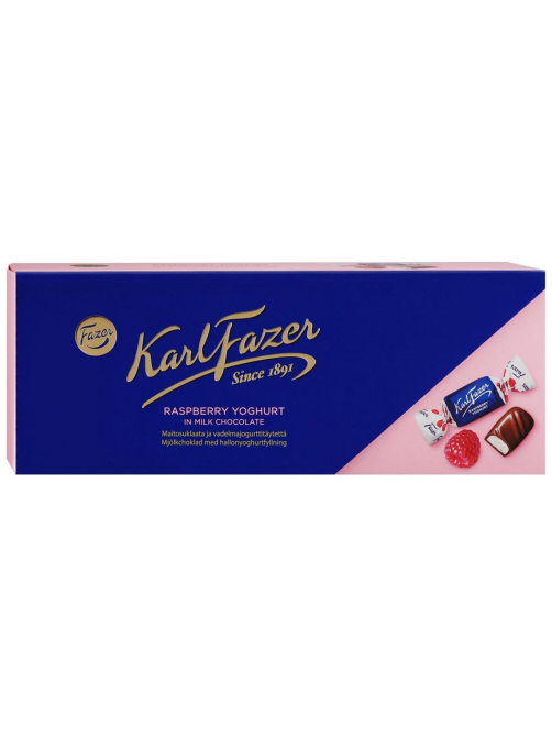 Конфеты Fazer Karl малиново-йогуртовая начинка, 250г