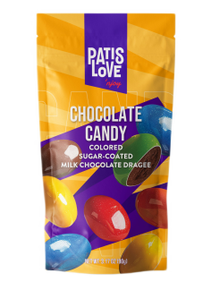 Драже Patislove молочный шоколад и цветная глазурь, 90г