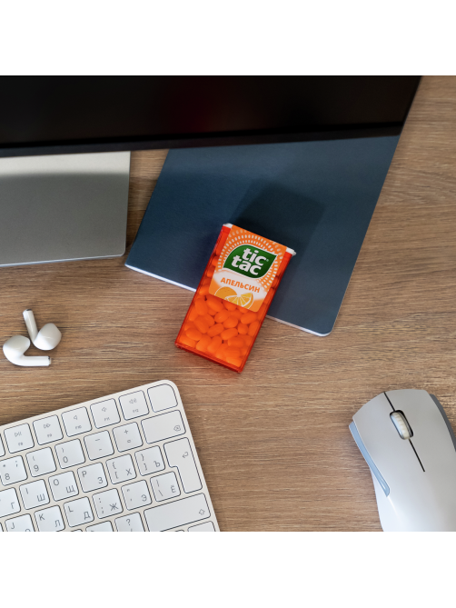 Драже Tic Tac со вкусом апельсина освежающее, 49г
