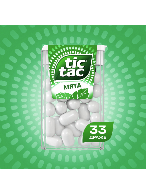 Драже Tic Tac Мята освежающее, 16г x 12 шт