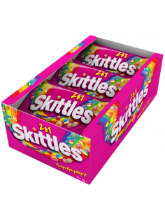 Конфеты Skittles 2в1 жевательные, 38г x 12 шт
