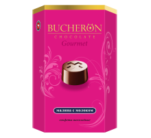 Конфеты Bucheron Gourmet шоколадные малина и молоко, 130г