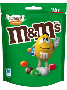 Драже M&M's Соленый арахис, 145г