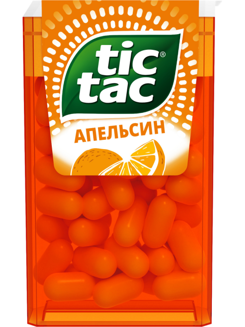 Драже Tic Tac со вкусом апельсина освежающее, 16г