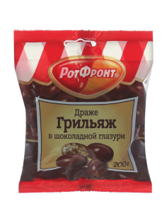 Драже Рот Фронт грильяж в шоколаде, 200г