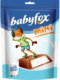 Конфеты BabyFox шоколадные с молочной начинкой, 120г