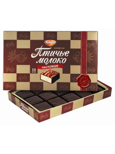 Конфеты Рот Фронт Птичье молоко в шоколаде, 200г