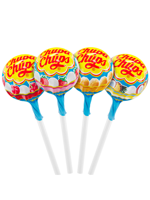 Карамель Chupa Chups со вкусом мороженого, 12г x 100 шт