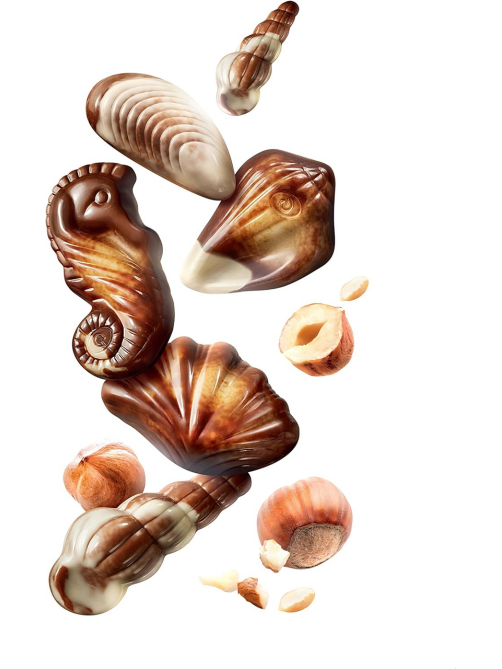 Набор шоколадных конфет Guylian Seashells Морские ракушки с начинкой пралине, 250г