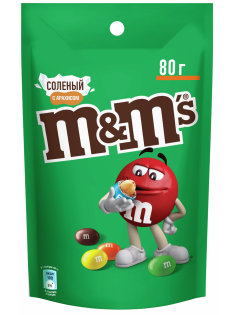 Драже M&M's Соленый арахис, 80г