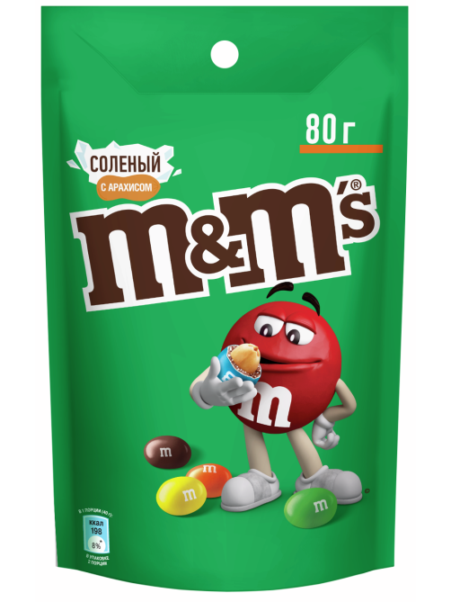 Драже M&M's Соленый арахис, 80г