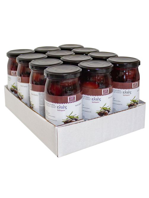 Маслины Just Greece Каламата с косточкой, 360г