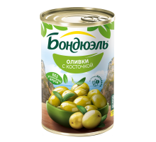 Оливки Бондюэль с косточкой, 300г