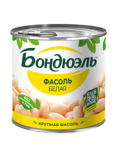 Фасоль белая Бондюэль Крупная, 400г